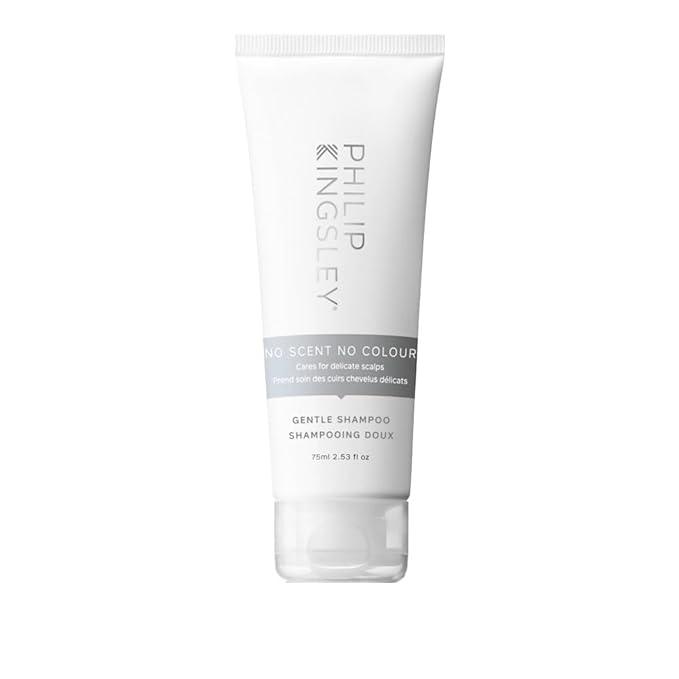PHILIP KINGSLEY | No Scent No Color Gentle Shampoo | For Sensitive and Delicate Scalps | Sulfate-Free and Fragrance-Free | 2.53oz