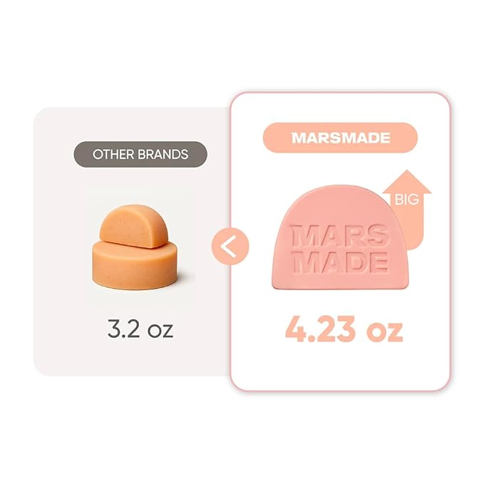 Castor Oil Conditioner Bar - Nourishing & Soothing Natural Deep Conditioner for All Hair Types - Hair Moisturizing, Cleansing Solid Soap Bar - Zero Waste, No Animal Trials 3.5 oz