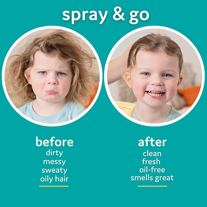 T is for Tame - Dry Shampoo for Babies & Kids, Sensory Friendly, Waterless Scalp and Hair Cleanser, Great for Adults Too, Non-aerosol