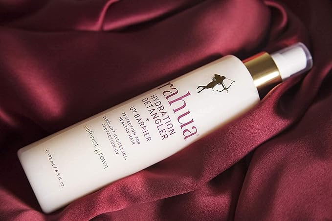 Rahua Hydration Detangler Spray + UV Barrier, Vegan Leave In Hair Spray, Conditioner for Added Shine, Damage Protection, Humidity & Frizz Control, Oil, Morete & Mango, All Hair Types, 6.5 Fl Oz
