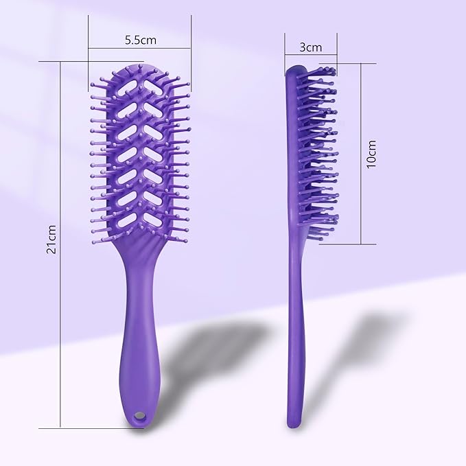 kuwa Curl Detangler Hair Brush,detangling brush for 4c hair,Detangler Hair brush for Wet & Dry Hair,Easily Brushes Through Curl Hair and Reduces Breakage