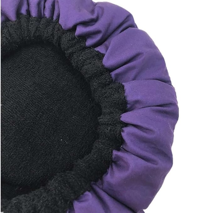 Steam Cap, Cordless Deep Conditioning Heat Cap Flaxseed Heat Cap Microwavable Heat Cap Hair Care Cap Heat Cap for Deep Conditioning Hair Therap, Purple