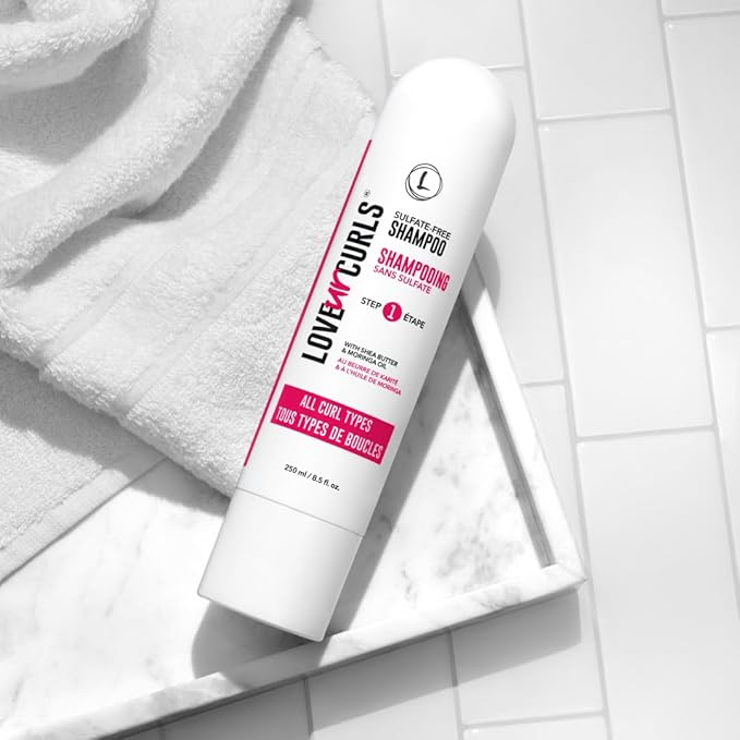 Love Ur Curls Shampoo for Curly, Wavy, Kinky Coily Hair, 8.5 oz - Sulfate Free Gentle, Moisturizing Shampoo - Hair Care Products for Soft, Smooth Curl Definition