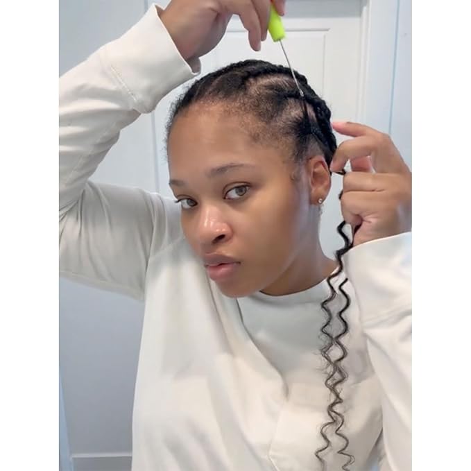 Short Crochet Hair Curly Highlight 4/30 Brown GoGo Curl Crochet Hair for Black Women Ocean Deep Water Wave Beach Curl Crochet Braids Soft Like Human Hair 7 Pack Natural Look Hair Extensions