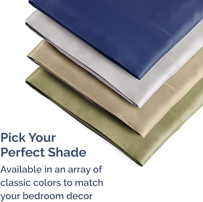 King Pillow Cases Set of 6 - Ultra Soft Hotel Quality Pillowcase Covers - Comfy & Wrinkle Free - Shrink, Stain and Fade Resistant - Machine Washable Pillow Protectors - 6 Piece Set - Heathered Grey