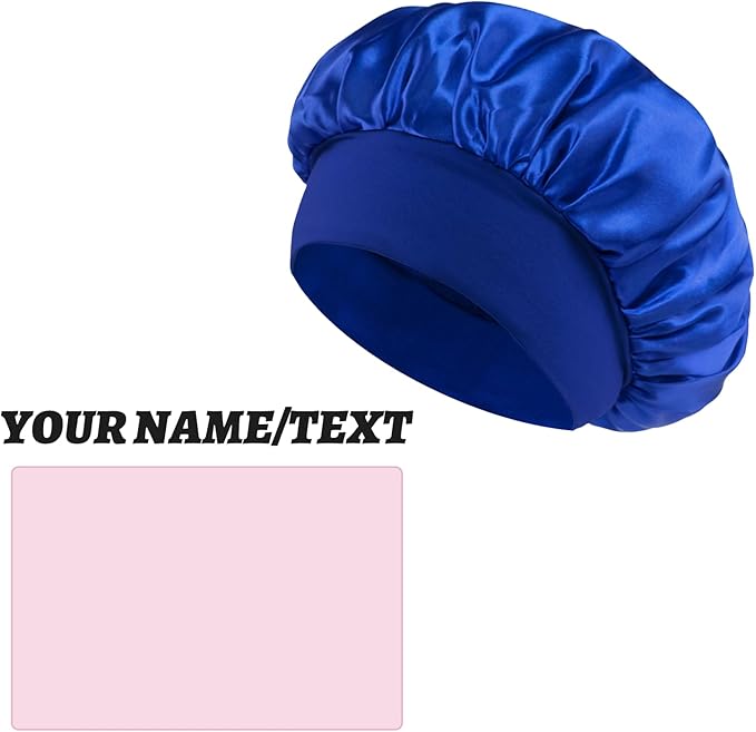 Custom Silk Bonnet for Sleeping Women Satin Bonnet Hair Wrap for Sleeping Band Sleep Night Head Cover for Curly Braid Fine