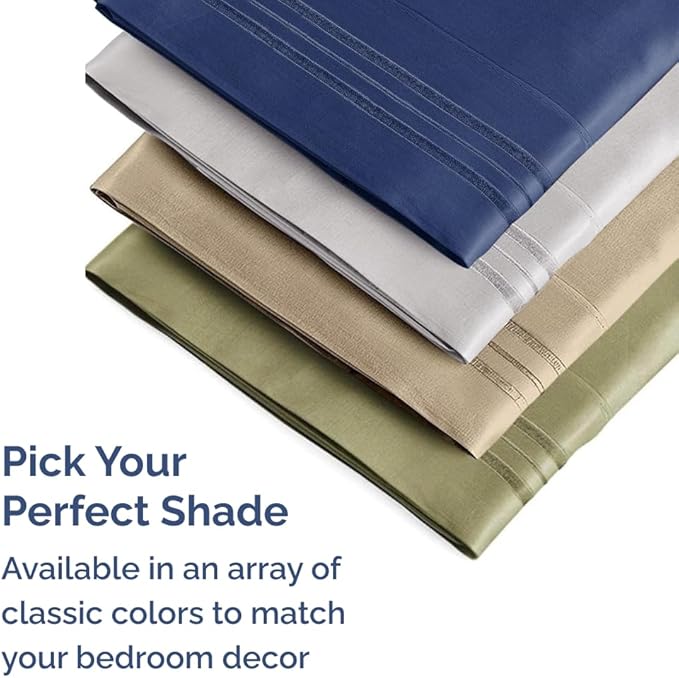 Queen Pillow Cases Set of 8 - Ultra Soft Hotel Quality Pillowcase Covers - Comfy & Wrinkle Free - Shrink, Stain & Fade Resistant - Easy-Care, Machine Washable Pillow Protectors - 8 Piece Set - Purple