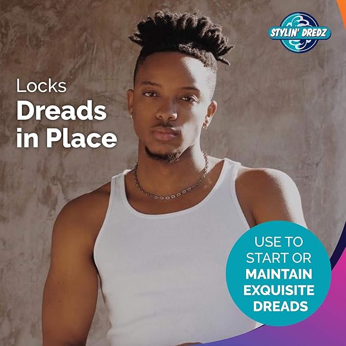 Stylin Dredz Mouldin' Gel Wax with Tea Tree Oil - Twist n Lock - Maximum hold (500 ml, Single)