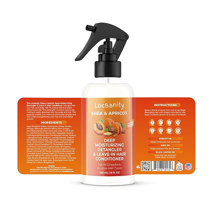 Locsanity Shea & Apricot Loose, Natural, Dreadlock Strength & Growth Formula