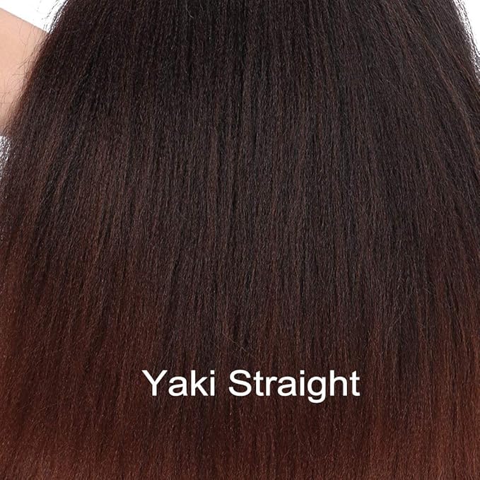 Dorsanee Ombre Brown Braiding Hair Pre Stretched 20 Inch 6 Packs Braiding Hair Extensions for Crochet Box Braids Twists Locs Hair Itch Free Soft Yaki Texture Hot Water Setting (20inch,#1B/30)