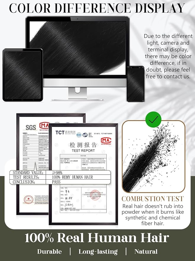 LOXXY Double Layered Butterfly Weft PU Hair Extension - 16 Inch 100g Invisible OVO Real Human Hair Extension - 1PCS Jet Black, No Glue Genius Weft Bead in Extensions Hair, Weft Width 31.5" (80cm)