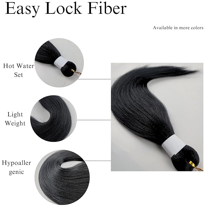 Kids Braiding Hair Pre stretched 16 inches Yaki ez Braid Braiding Hair for Kids Knotless Boho Braids