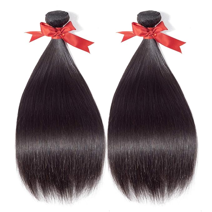 Straight 3 Bundles with 24 24 20 Frontal, 13x4 Ear to Ear Lace Frontal, Unprocessed Virgin Human Hair, Natural Color