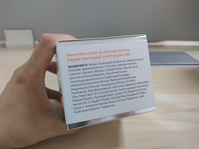 Keratin Hair Mask - Sulfate Free Hydrating Deep Conditioner Treatment for Dry, Damaged and Split Ends - Moisture for Frizzy and Curly Hair - For Women and Men - Moisturizer Care to Repair Damage