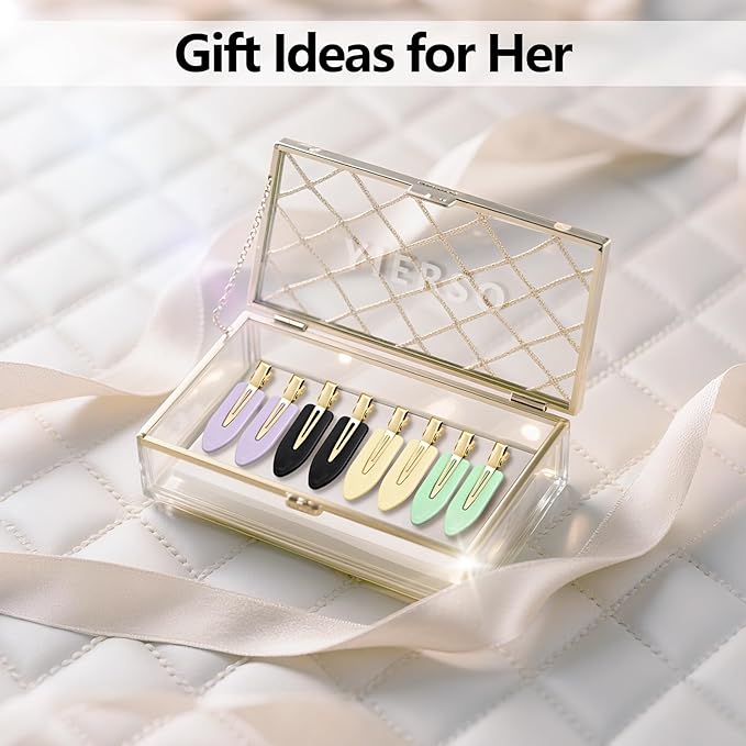 8 Pcs No bend Hair Clips No Crease Makeup Duckbill Clip No Dent Creaseless Flat Alligator Hair Barrettes for Salon Hairstyle Women Girls Accessories (Lemon)