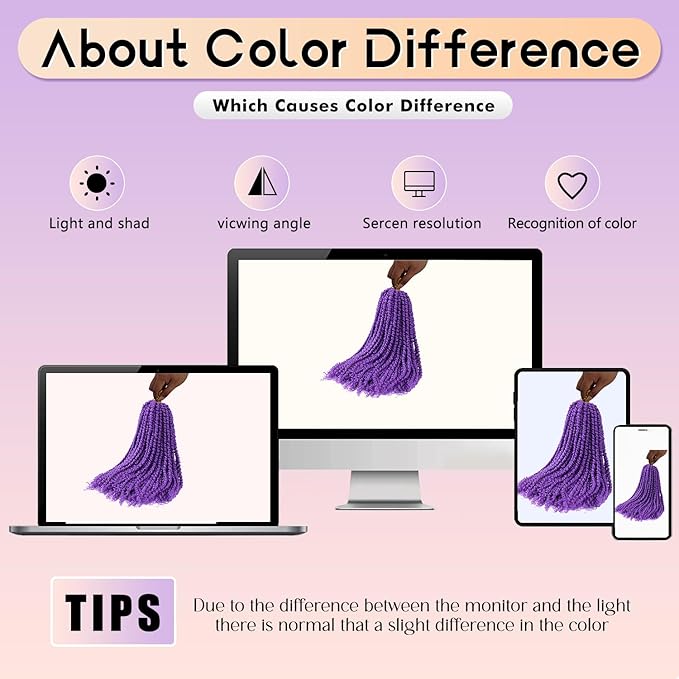 18inch Passion Twist Crochet Hair 96 Stands Pre-Twisted Passion Twist Hair 6 Packs Pre-Looped Passion Twists Braids Synthetic Passion Twist Purple Crochet Braids Hair Extensions (806#, 18 inch)