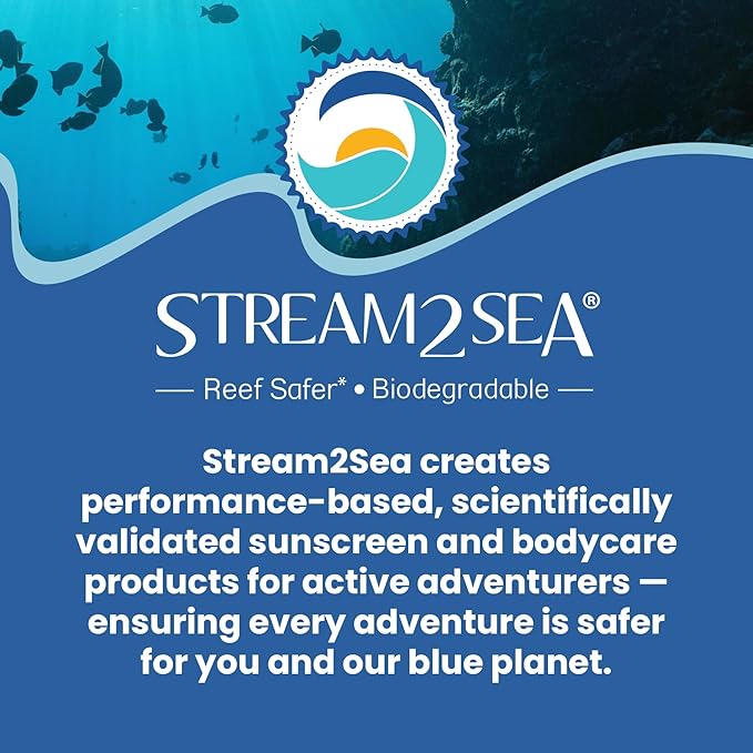 Stream2Sea Travel Size Sulfate Free Leave-In Hair Conditioner with Sun Protection, 1oz Each, Pack of 3 | Travel Size