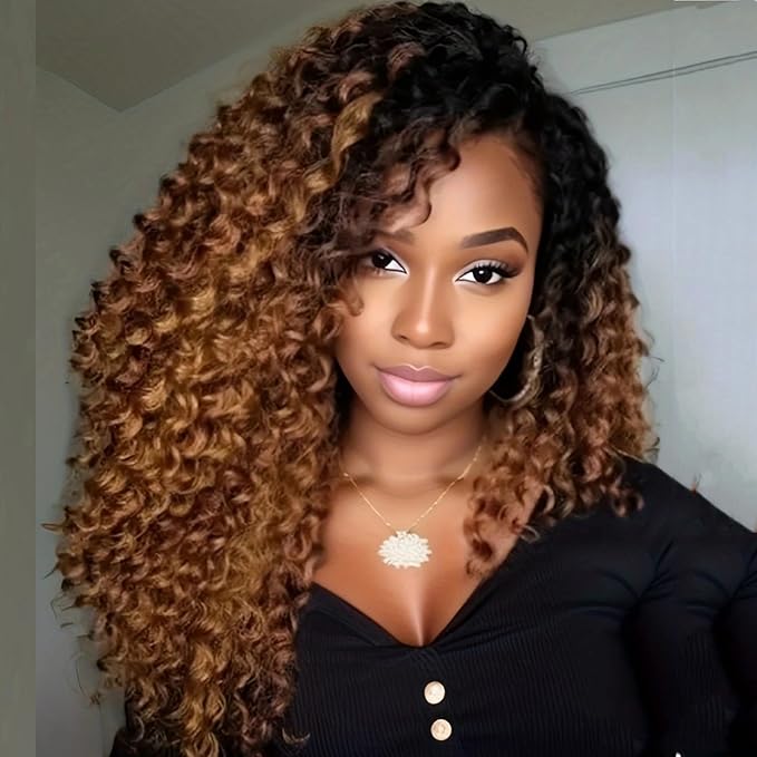 12Inch 2X Ringlet Wand Curl Crochet Hair 60 Strands Pre Looped Jamaican Bounce Crochet Hair Extensions Crochet Braiding Hair (12Inch (Pack of 3), T1/30/27)
