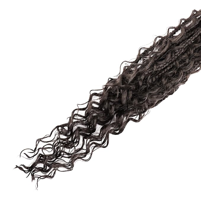 24inch Goddess Box Braids Crochet Hair 8 Packs Synthetic Braiding Hair Extensions for Black Women
