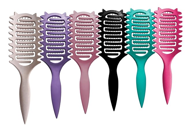 Curl Defining Brush,2025 Vented Hair Brush for Detangling Styling,Curl Brush For Curly Hair Wet,Shaping And Defining Curls For Women and Men(Off White)