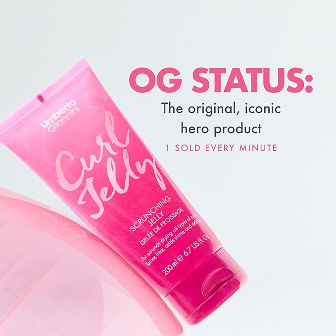 Umberto Giannini Volumizing Duo - Curl Jelly Scrunching Jelly Gel & Curl Whip Mousse - Adds Definition & Reduces Frizz - For Curly, Wavy & Coily Hair