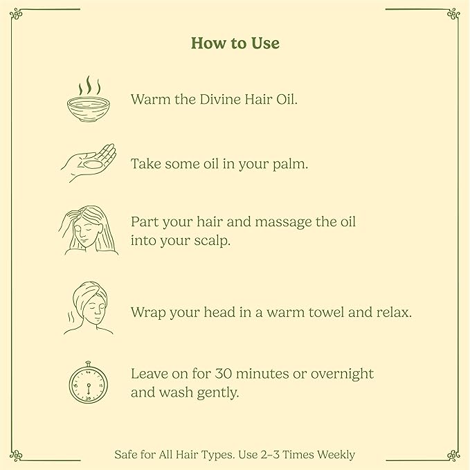 Organic Hair Growth Oil for Hair Fall, Dry Scalp & Thinning – Infused with 35+ Herbs including Bhringraj, Amla & Hibiscus | Nourishes & Supports Healthy Hair | Vegan & Toxin-Free | Ayurvedic