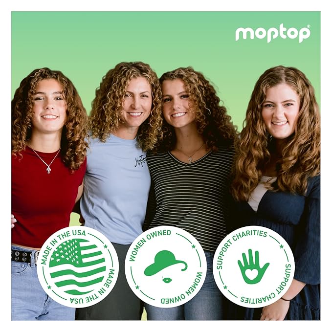 MopTop Wavy Hair Bundle - Curly Hair Shampoo and Conditioner Set w/Curl Cream, & Leave in Conditioner, Reduces Frizz & Restores Damaged Hair, Sulfate & Paraben Free – (Set of 5)