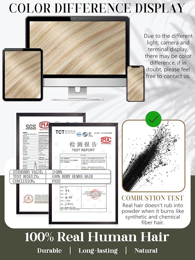 LOXXY Double Layered PU OVO Human Hair Extensions - Bead in Butterfly Weft Hair Extensions - 16 Inch 100g Golden Blonde to Light Blonde, Genius Glueless Extensions Human Hair Weft Width 31.5"(80cm)