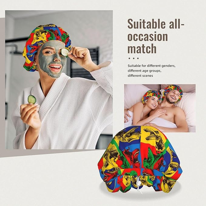 Silk Hair Bonnet for Sleeping, Double Layer Hair Bonnet for Curly Natural Frizz