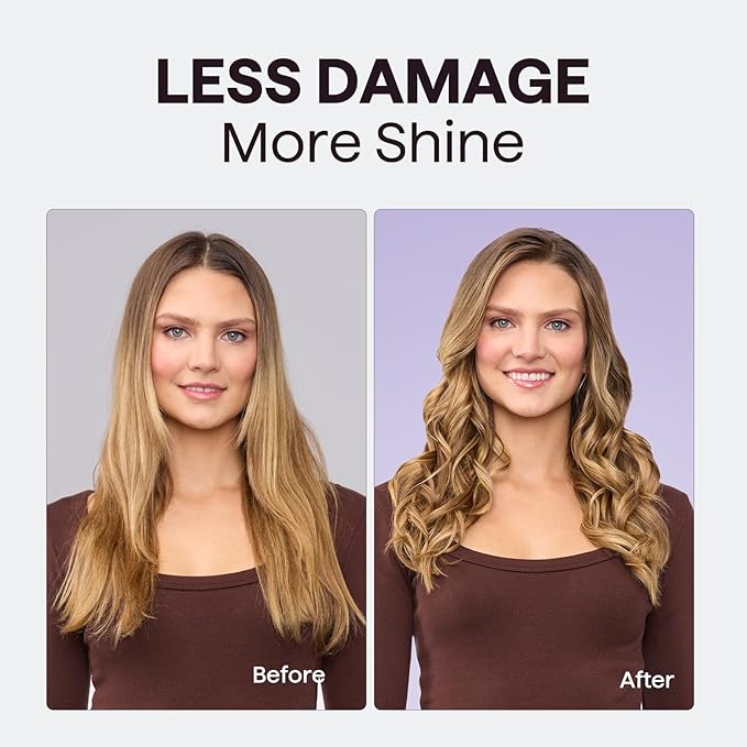 Wavytalk 5 in 1 Curling Iron,Curling Wand Set with Curling Brush and 4 Interchangeable Ceramic Curling Wand(0.5”-1.25”),Instant Heat Up,Include Heat Protective Glove & 2 Clips (Pink)