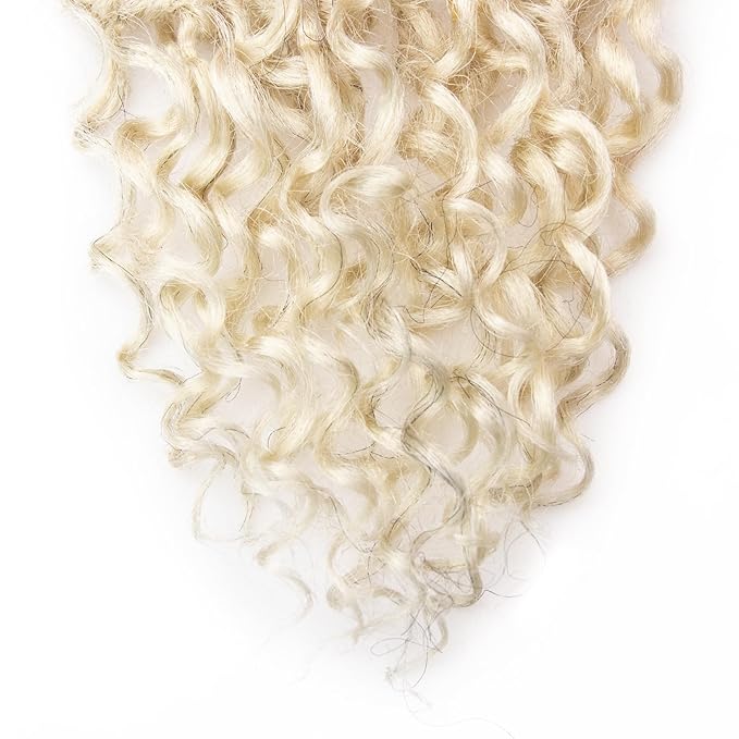 Goddess Locs Crochet Hair 18Inch Faux Locs Crochet Hair Curly Ends Pre-looped River Hippie Locs Bohemian Locs Crochet Braids for Black Women(1B/27/613, 18inch)