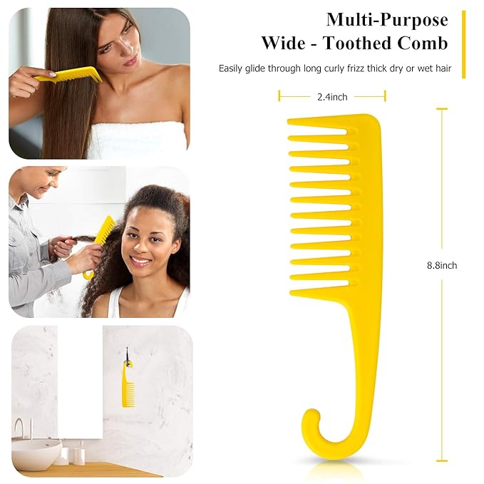 URTHEONE Detangling Hair Brush,Hair Detangler Brush and Wide Tooth Comb Set for Black Natural Curly Wet Dry Thick Straight Long Hair, Afro American Type 3a-4c