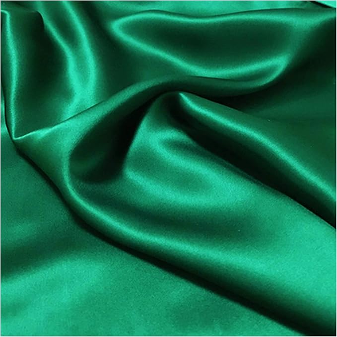 100% Mulberry Silk Pillowcase for Hair and Skin Made in USA, Real 22 Momme King Silk Pillow Cases with Zipper, Organic, 6A Grade, Washable, Anti Acne, 1 Pc 20"x36" (King, Emerald)