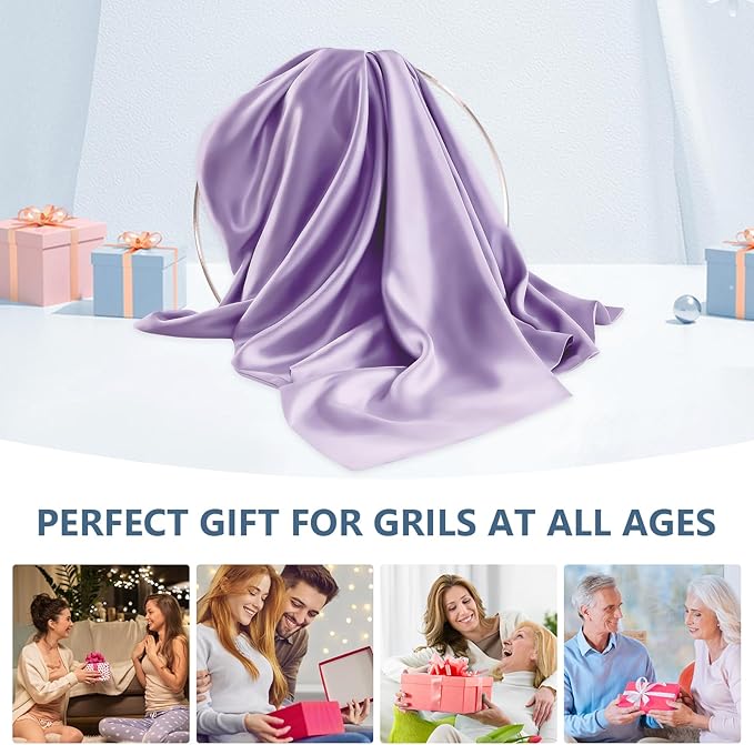 Silk Pillow Cases 2 Pack Queen Size Mulberry Silk Pillowcase Set of 2 for Hair and Skin 30 x 20 Inches 22 Momme Both Side Grade 6A Silk Soft Breathable Cooling with Hidden Zipper, Lavender