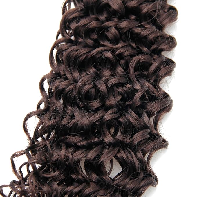 YXCHERISHAIR Curly Crochet Hair GoGo Curl Crochet hair for Women 8Packs Deep Wave Braiding hair,Synthetic Bohemian Crochet Braid Water Wave Crochet hair Extensions(33#,18Inch)