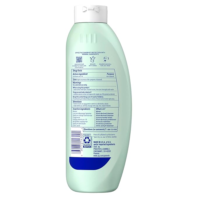 Head & Shoulders Anti-Dandruff Shampoo and Conditioner, BARE Pure Clean 2-in-1 Twin Pack, 1% Pyrithione Zinc, Scalp Care, Sulfate-Free, Silicone-Free, 13.5 fl oz Each