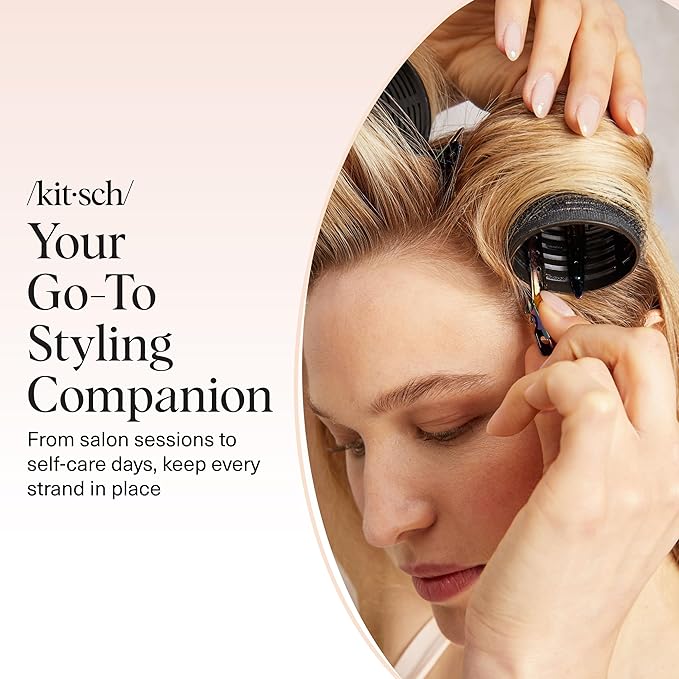 Kitsch Professional Alligator Clips for Hair Styling – 3.5" Aluminum Hair Sectioning Clips for Salon & Makeup Application | Lightweight for Stylists | Ideal Gifts for Women – Iridescent, 6 Pcs