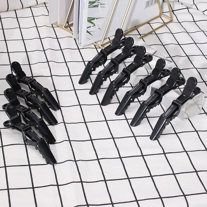 Ondder 24pcs Hair Clips for Styling, Sectioning, Coloring, Cutting - Alligator Salon Pro Hair Clips for Barber, Unisex, Adult
