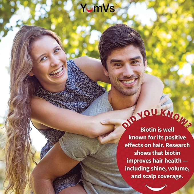 Biotin Gummies 10,000mcg – Biotin for Hair Growth Women – Great-Tasting Gummies – Hair, Skin & Nails Vitamins – Non-GMO Vegan Biotina Supplement for Women – 70 Count