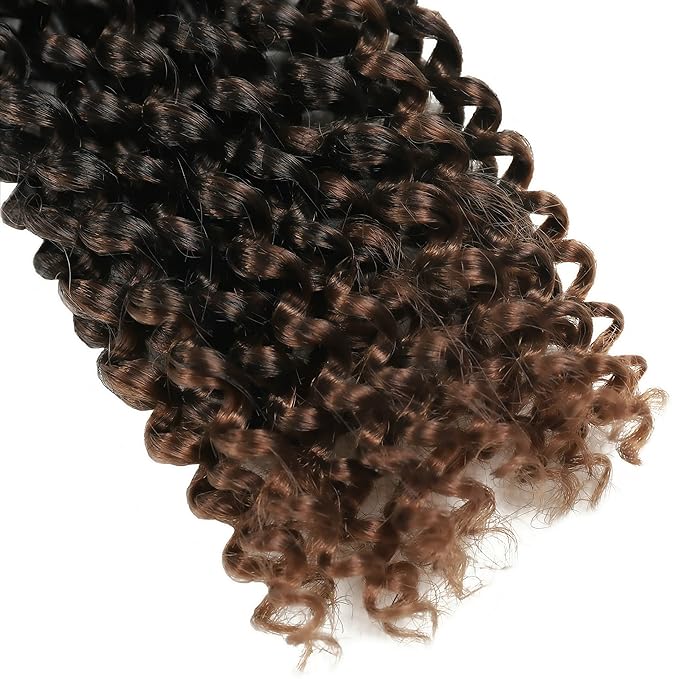 RIHANNAHAIR 7 Packs Passion Twist Hair 12 Inch Pre Looped Water Wave Crochet Hair Spring Twist Bohemian Braids for Black Women