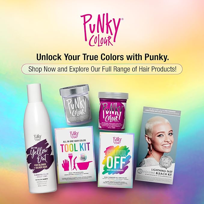 Punky Colour 3-in-1 Color Depositing Hair Cleanser & Conditioner - Tones & Refreshes Color, Sulfate-Free, 8.5 fl oz. (Yellow Out)