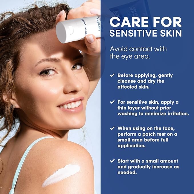 Hermon Seborrheic Dermatitis Scalp Treatment Cream: Soothing Itching Redness Scaling of Seborrheic Dermatitis - Fast-Acting Anti-Itch Ointment for Scalp Face Chest and Body for Men and Women 1 Pack