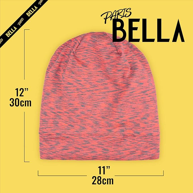 Satin Lined Sleep Cap Bonnet for Curly Hair and Braids, Stay On All Night Hair Wrap with Adjustable Strap for Women and Men, Carol Pink, Pack of 1