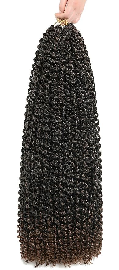 FUTAI Passion Twist Hair 7 Packs 24 Inch Pre Looped Water Wave Crochet Hair Bohemian Braids for Black Women