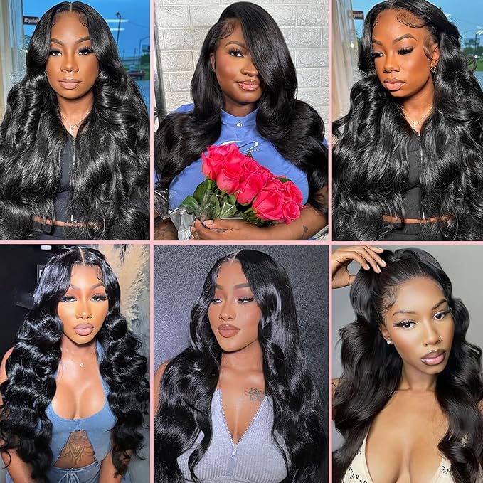 12A Human Hair Bundles Body Wave 12 14 16 Inch 100% Unprocessed Brazilian Virgin Double Weft Weave Body Wave Bundles Human Hair Natural Black Color