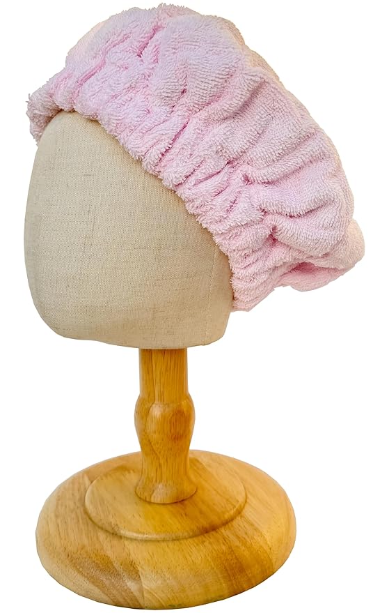 AKISS Flaxseed Deep Conditioning Heat Cap Portable Microwave Hot Bonnet Therapy Hair care Cap For Kids Girls (Pink/Unicorn, Small)