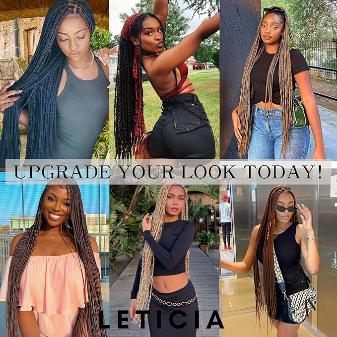 Navy Blue Braiding Hair Pre stretched Hypoallergenic Blue Braiding Hair Extensions for Knotless Braids Prestretched Yaki Texture(Packs of 6,26",21 OZ)