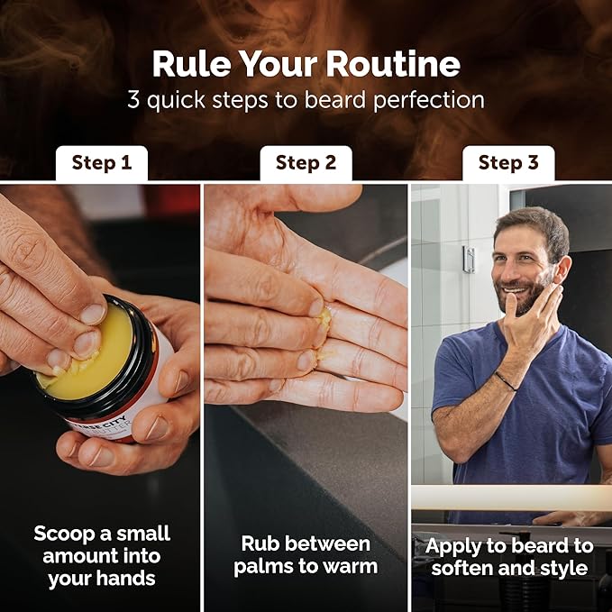 Detroit Grooming Co. Beard Butter for Men | Softens, Thickens & Hydrates with Safflower Oil & Shea Butter | Mackinac Scent, 2oz