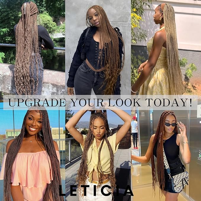 Light Ash Blonde Braiding Hair Pre stretched for Box Knotness Braids Hypoallergenic Long Hair Extensions for Braiding Yaki Hot Water Setting