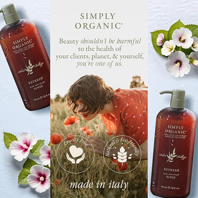 Thinning Hair Volumizing Deep Conditioner Scalp Rinse, Made in Italy, All Natural Cruelty Free Hair Care for Women & Men, Lavender, Mint, Olive Leaf Extract with Pump, 32 fl oz/958 ml, VOLUME